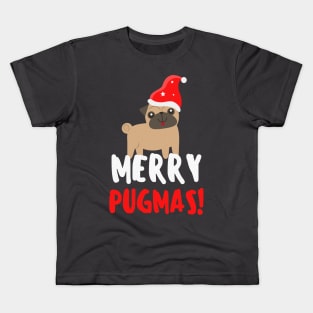 Merry Pugmas - Pug Christmas Kids T-Shirt